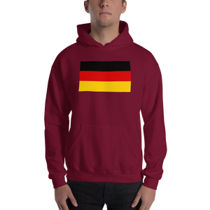 Maroon / S Germany Flag Hooded Sweatshirt by Design Express