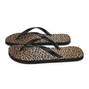 Leopard Brown Pattern Flip-Flops by Design Express