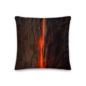 Horsetail Firefall Square Premium Pillow by Design Express