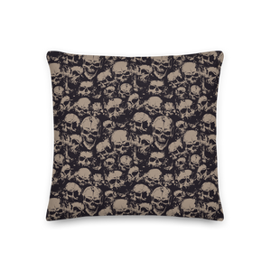 18×18 Skull Pattern Premium Pillow by Design Express