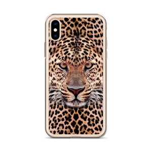 Leopard Face iPhone Case by Design Express