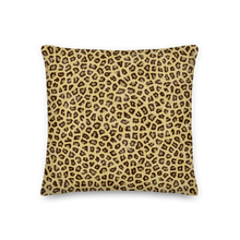 Yellow Leopard Print Premium Pillow by Design Express