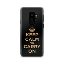 Samsung Galaxy S9+ Keep Calm and Carry On (Black Gold) Samsung Case Samsung Case by Design Express