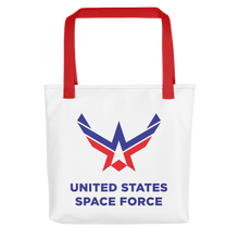 Red United States Space Force Tote bag Totes by Design Express