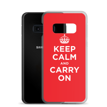 Keep Calm and Carry On Red Samsung Case by Design Express