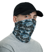 Muted Blue Camo Neck Gaiter Masks by Design Express