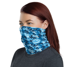 Sky Blue Camo Neck Gaiter Masks by Design Express