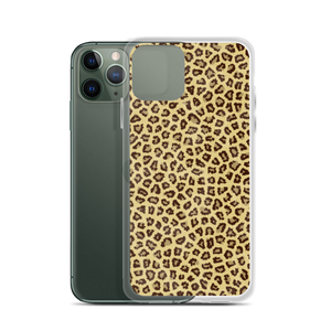 Yellow Leopard Print iPhone Case by Design Express