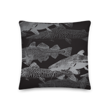 18×18 Grey Black Catfish Square Premium Pillow by Design Express