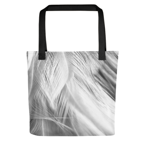 Default Title White Feathers Tote Bag by Design Express