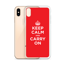 Red Keep Calm and Carry On iPhone Case iPhone Cases by Design Express