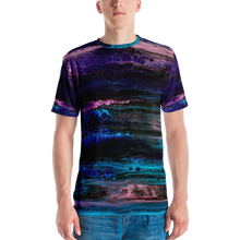 XS Purple Blue Abstract Men's T-shirt by Design Express