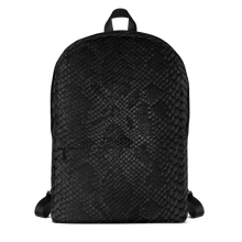 Default Title Black Snake Skin Backpack by Design Express