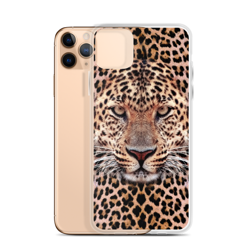 Leopard Face iPhone Case by Design Express