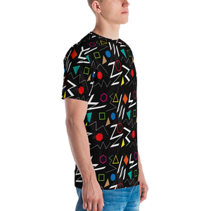 Mix Geometrical Pattern Men's T-shirt by Design Express