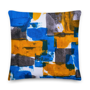 Bluerange Abstract Square Premium Pillow by Design Express