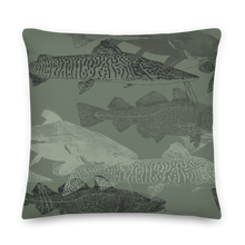 Army Green Catfish Square Premium Pillow by Design Express