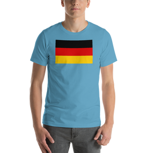 Ocean Blue / S Germany Flag Short-Sleeve Unisex T-Shirt by Design Express