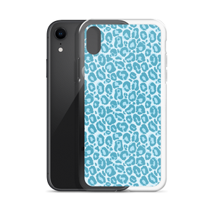 Teal Leopard Print iPhone Case by Design Express