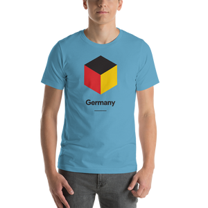 Ocean Blue / S Germany "Cubist" Unisex T-Shirt by Design Express