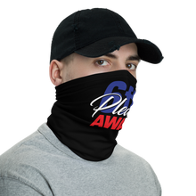 6ft Please Away Blue Red Neck Gaiter Masks by Design Express