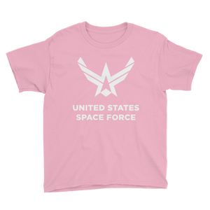 CharityPink / XS United States Space Force "Reverse" Youth Short Sleeve T-Shirt by Design Express