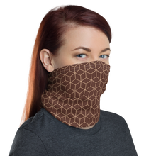 Diamond Brown Pattern Neck Gaiter Masks by Design Express