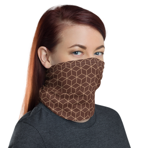 Diamond Brown Pattern Neck Gaiter Masks by Design Express