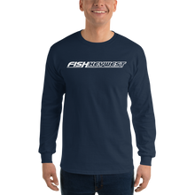 Navy / S Fish Key West Long Sleeve T-Shirt by Design Express