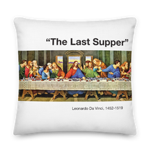 22×22 The Last Supper White Square Premium Pillow by Design Express