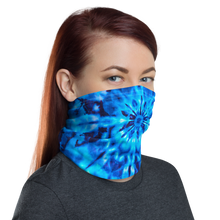 Psychedelic Blue Mandala Neck Gaiter Masks by Design Express