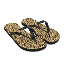 Yellow Leopard Print Flip-Flops by Design Express