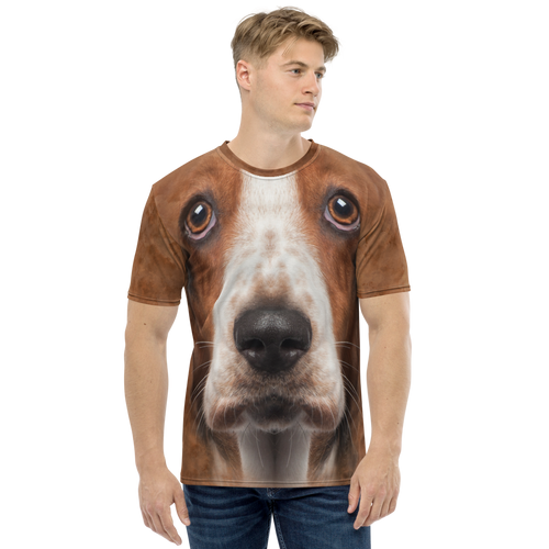 XS Basset Hound Dog Men's T-shirt by Design Express