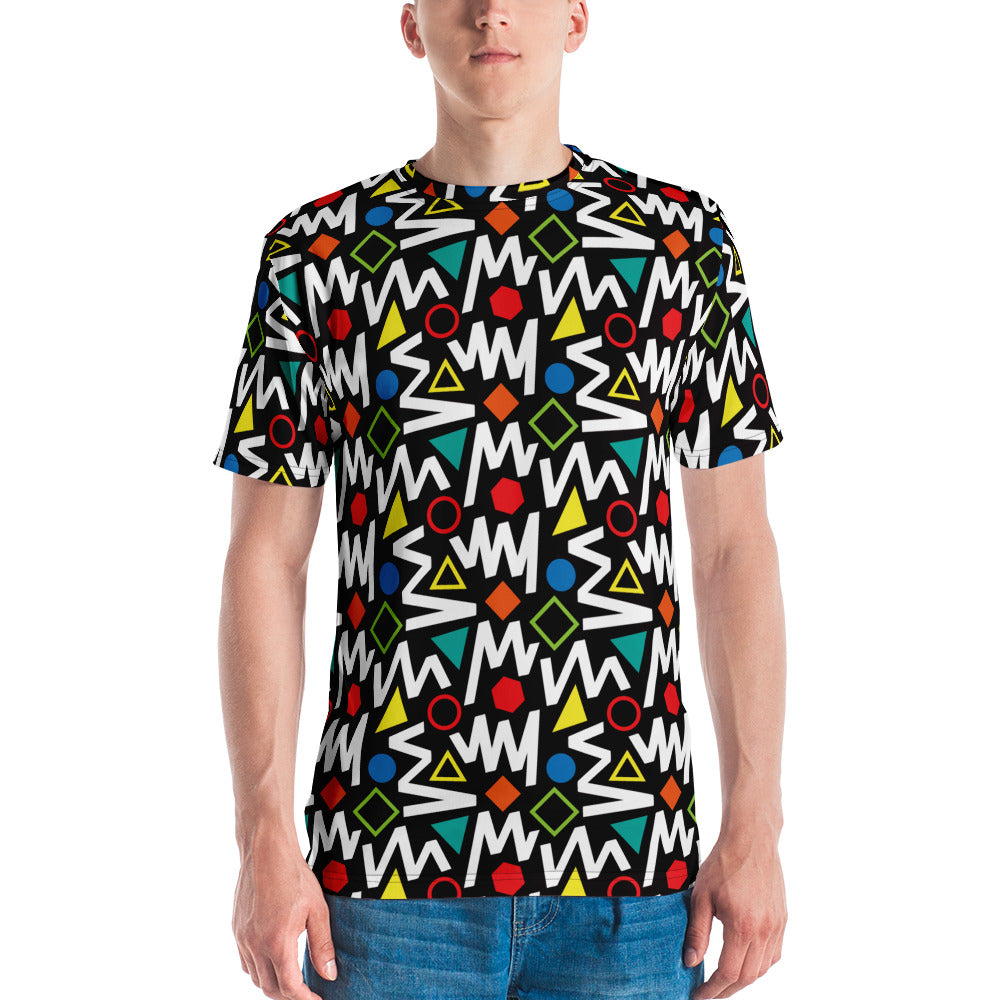 XS Pop Geometrical Pattern Men's T-shirt by Design Express