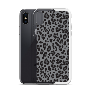 Grey Leopard Print iPhone Case by Design Express