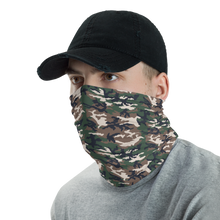 High contrast Dark Khaki Camo Neck Gaiter Masks by Design Express