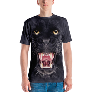 XS Black Panther "All Over Animal" Men's T-shirt All Over T-Shirts by Design Express