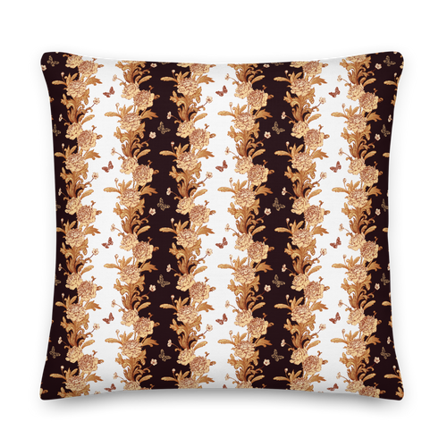 22×22 Gold Baroque Square Premium Pillow by Design Express