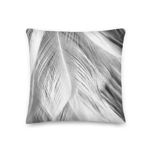 White Feathers Square Premium Pillow by Design Express