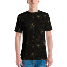 XS Golden Floral Men's T-shirt by Design Express