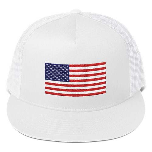 White United States Flag 