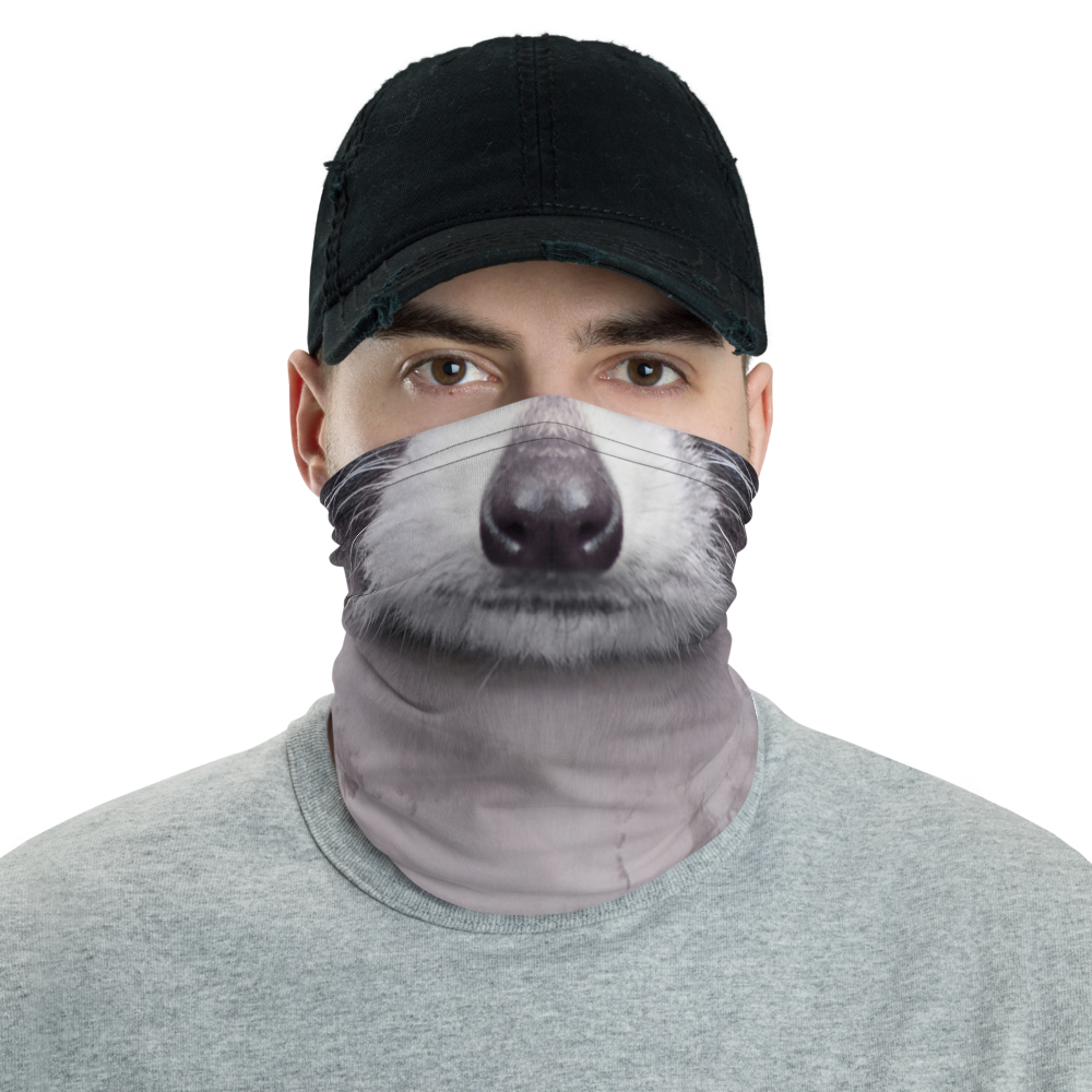 Default Title Racoon Face Neck Gaiter Masks by Design Express