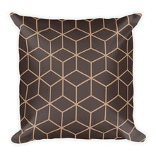 Diamonds Chocolate Square Premium Pillow by Design Express