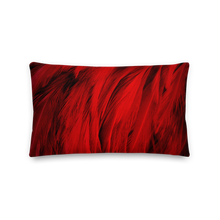 Default Title Red Feathers Rectangle Premium Pillow by Design Express