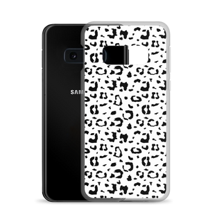 Black & White Leopard Print Samsung Case by Design Express