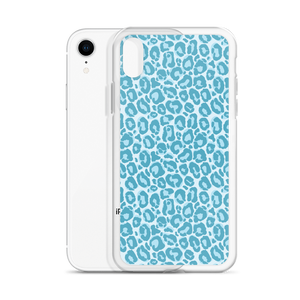 Teal Leopard Print iPhone Case by Design Express