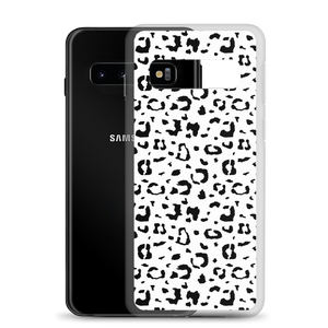 Black & White Leopard Print Samsung Case by Design Express