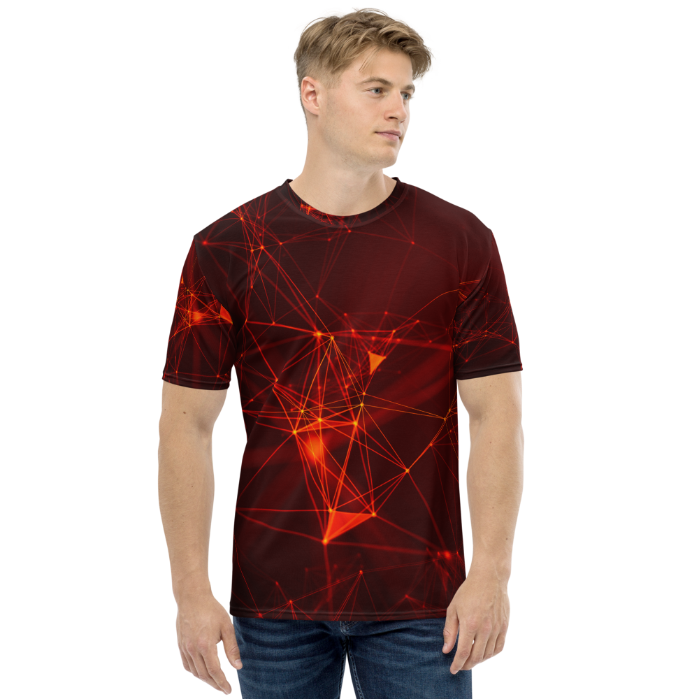 XS Geometrical Triangle Men's T-shirt by Design Express