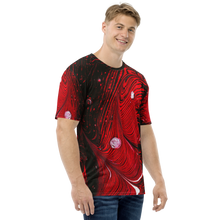 Black Red Abstract Men's T-shirt by Design Express