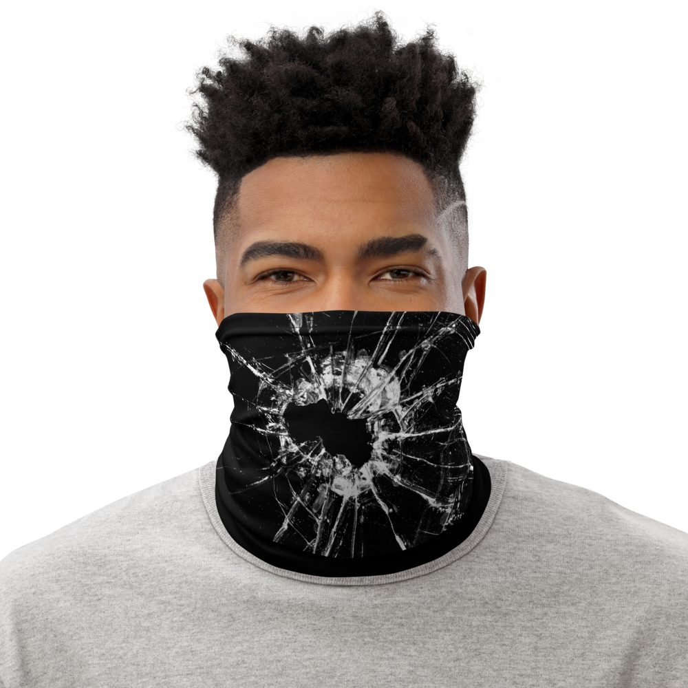 Default Title Broken Glass Neck Gaiter Masks by Design Express